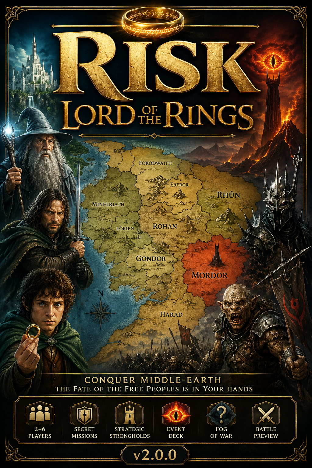 Risk: Lord of the Rings cover
